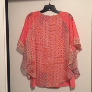Coral blouse